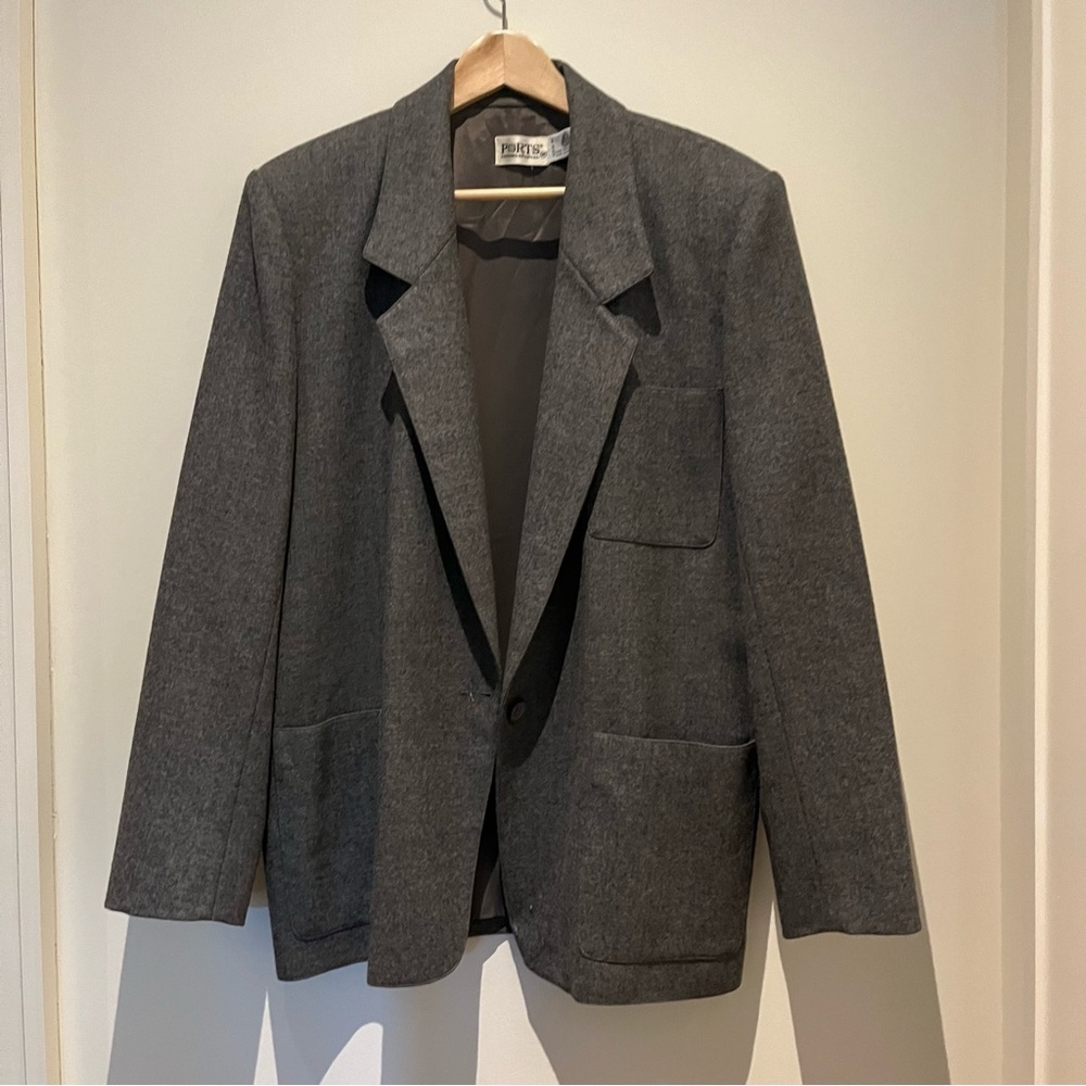 Vintage Pure Wool Menswear/Oversized cut blazer jacket
